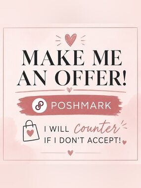Poshmark 'Make Me An Offer' Pink Promotional Sign